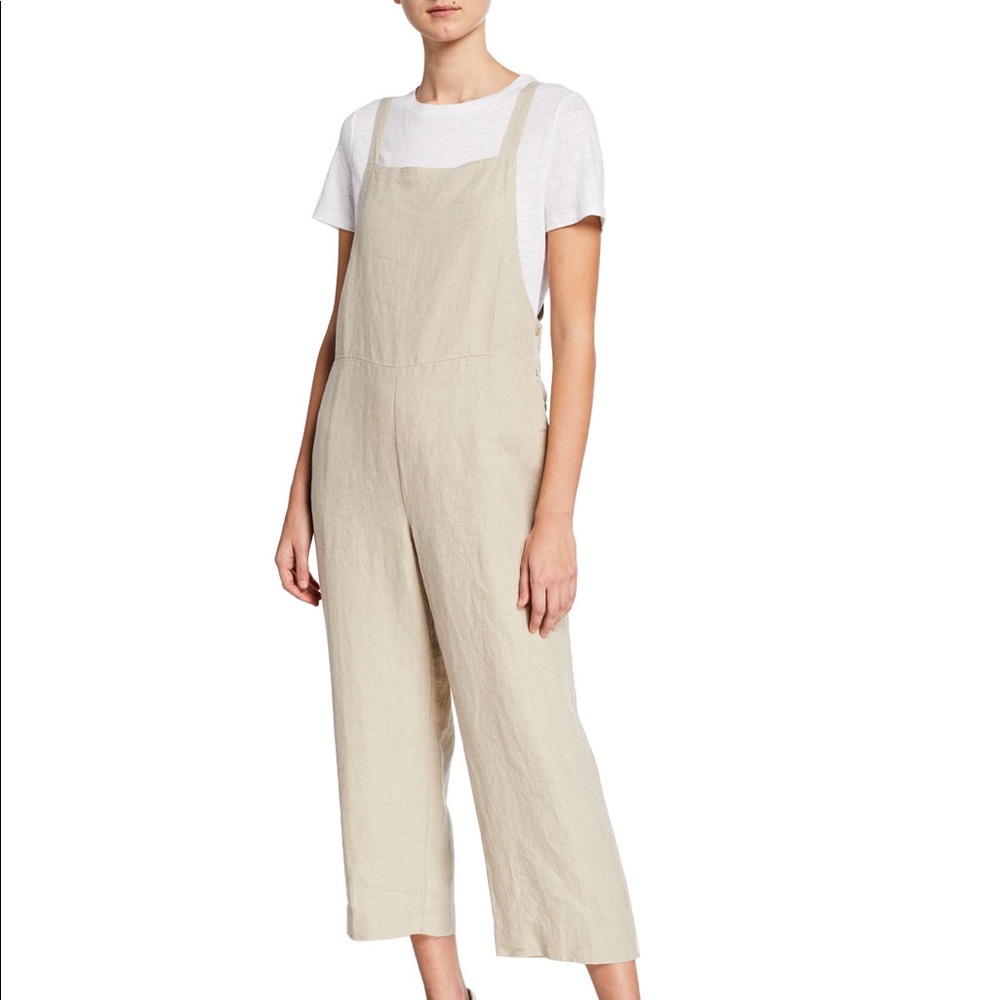 Eileen Fisher Linen Overalls